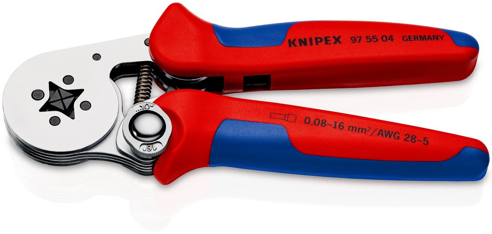 Knipex samopodešavajuća krimp klešta za hilzne 0,08-16mm² 97 55 04 - slika 2