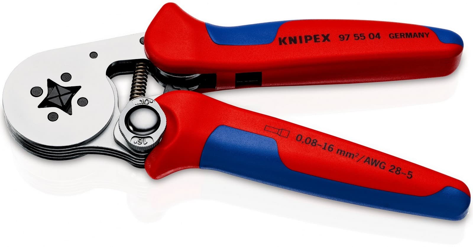 Knipex samopodešavajuća krimp klešta za hilzne 0,08-16mm² 97 55 04 - slika 3