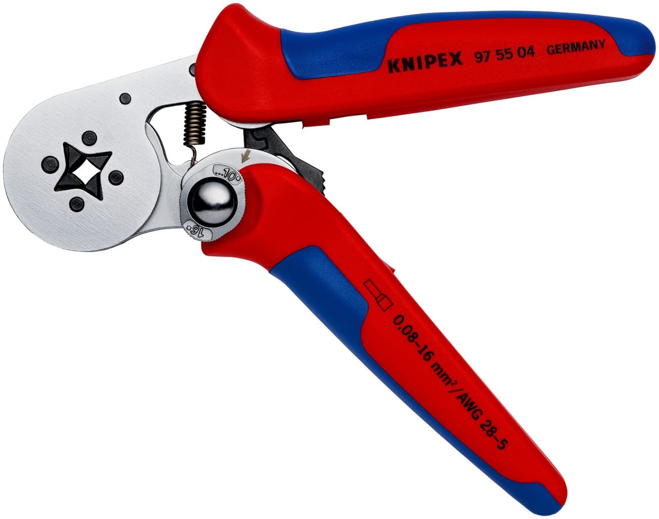 Knipex samopodešavajuća krimp klešta za hilzne 0,08-16mm² 97 55 04 - slika 4