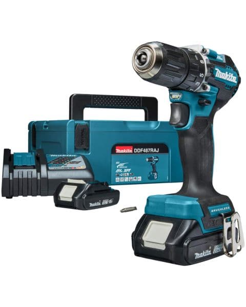Makita Akumulatorska bušilica-odvrtač DDF487RAJ, 18V, 2x2,0 Ah - slika 2
