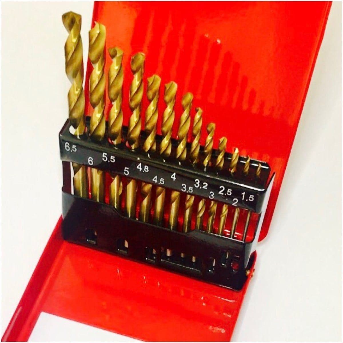 Set burgija za metal HSS 1.5-6.5mm , 13 delova u metalnoj kutiji MTX 723869 - slika 2