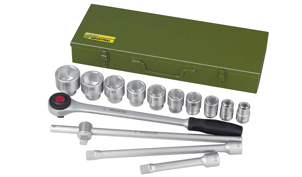 Proxxon Set kljuceva sa kvadratnim pogonom 3/4“ (14-delni)