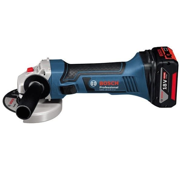 Bosch GWS 18-125 V-LI, 2x5.0Ah aku ugaona brusilica, L-Boxx - slika 2