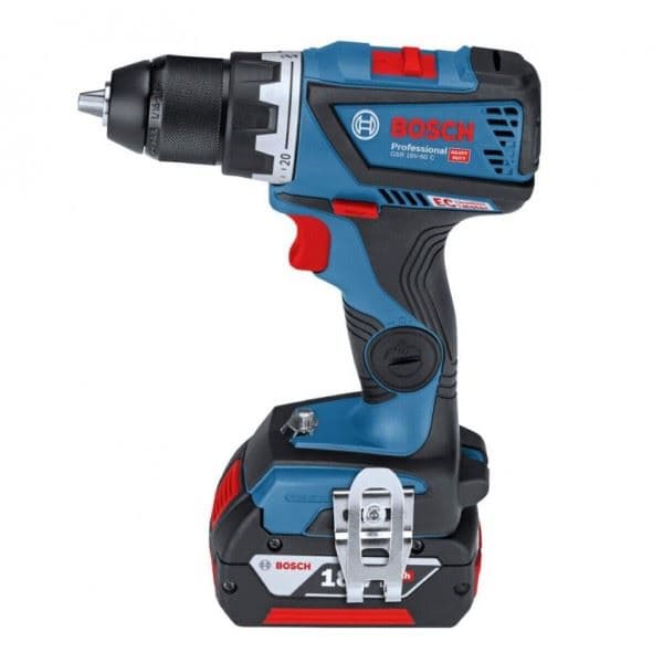 Bosch GSB 18V-60 C, 2x5.0Ah, aku vibraciona bušilica, L-Boxx - slika 3