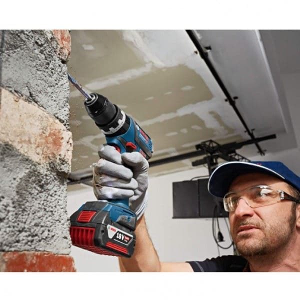 Bosch GSB 18V-60 C, 2x5.0Ah, aku vibraciona bušilica, L-Boxx - slika 4