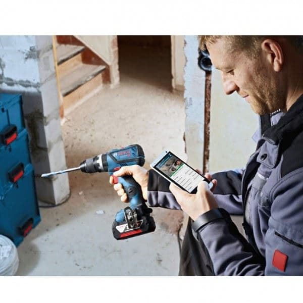 Bosch GSB 18V-60 C, 2x5.0Ah, aku vibraciona bušilica, L-Boxx - slika 5