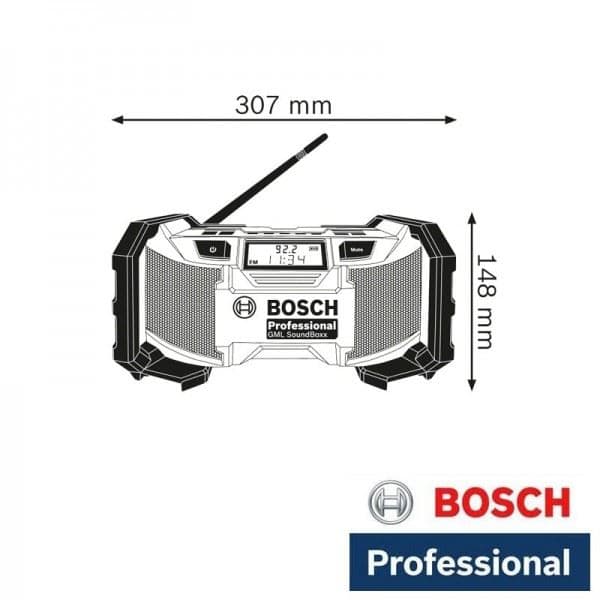 Bosch GML SoundBoxx Solo, aku radio, bez baterija i punjača - slika 3