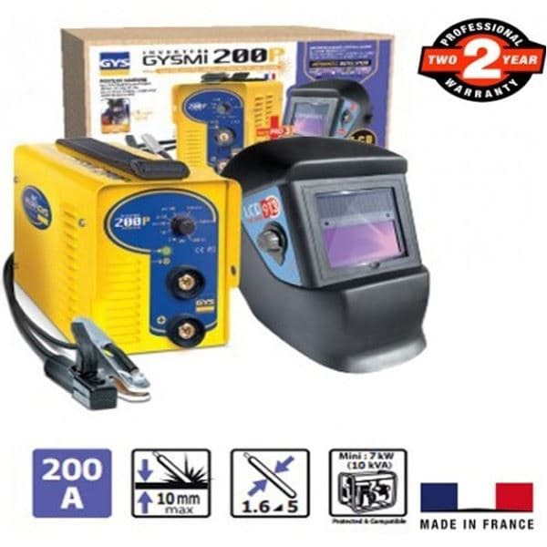 GYS inverterski aparat za varenje + maska LCD techno GYSMI 200P - slika 2