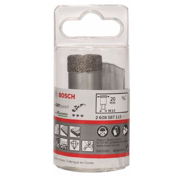 Dijamantska burgija za suvo bušenje Dry Speed Best for Ceramic Bosch 2608587115, 20 x 35 mm - slika 3