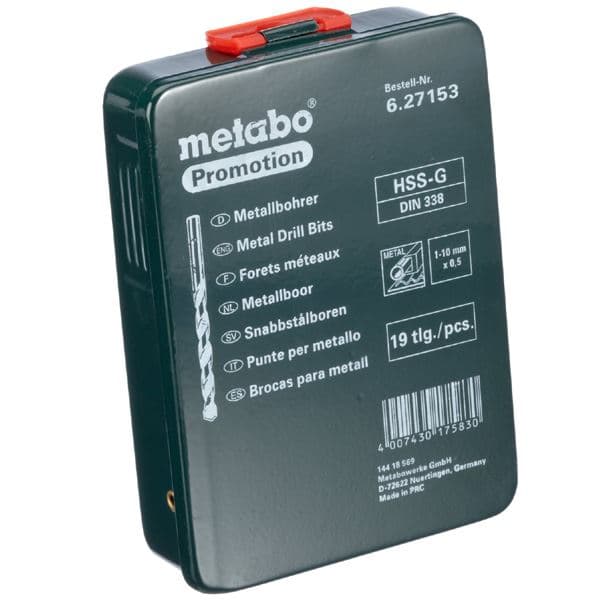 Metabo 627153000 Set 19 kom.burgija za metal HSS-G Ø1-10/1 - slika 2