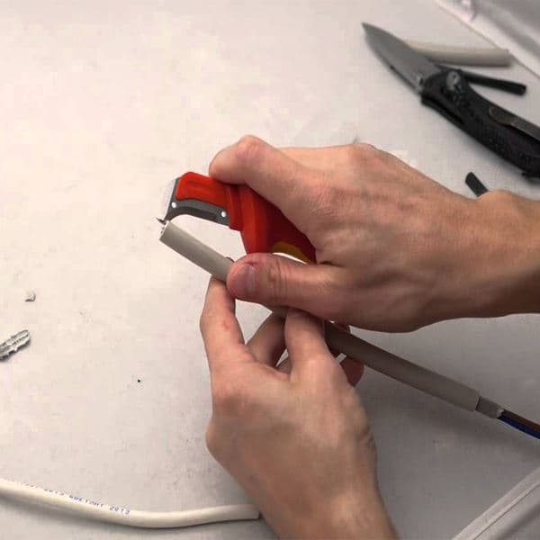 Knipex 98 55 Nož za električare, VDE izolovano 180 mm - slika 3