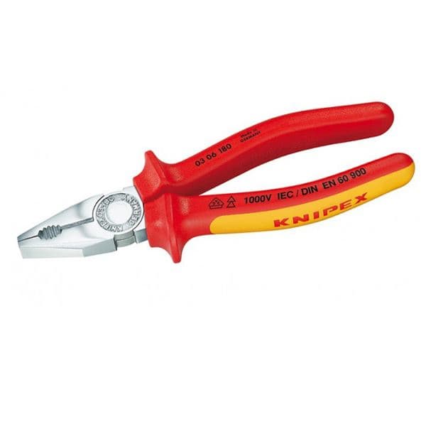 Knipex klešta kombinovana izolovana 1000V VDE 180mm 03 06 180 - slika 3