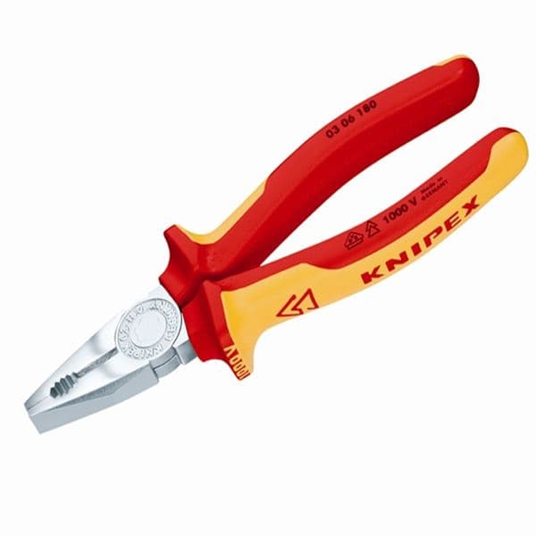 Knipex klešta kombinovana izolovana 1000V VDE 180mm 03 06 180 - slika 2
