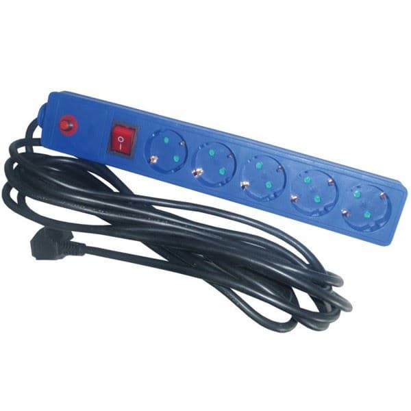 Petostruka prenosiva utičnica sa zaštitom od prenapona i dodira dece - EL2946