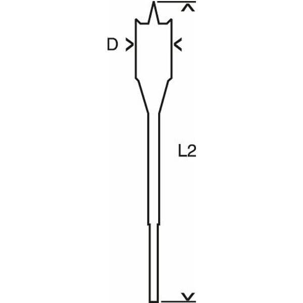 Pljosnate burgije za glodanje Self Cut Speed, šestostrani prihvat Bosch 2608595488, 17 x 152 mm - slika 8