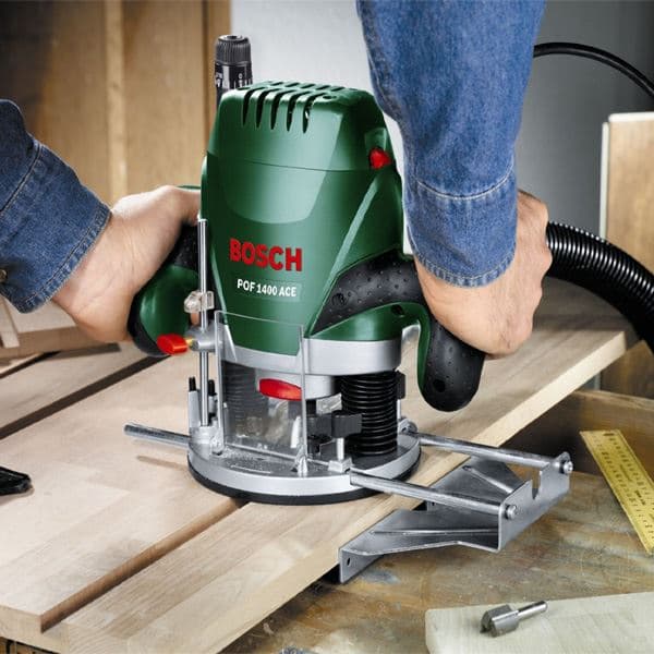 Bosch POF 1400 ACE glodalica za drvo + set glodala 6 komada, 1.400W - slika 2