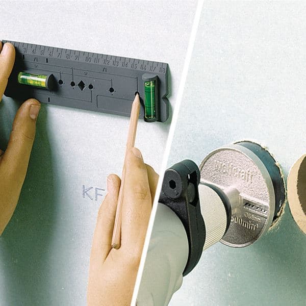 Wolfcraft 4050000 Šablon za bušenje rupa za utičnice - slika 2