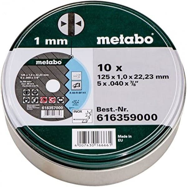 Set 10 reznih ploča za Inox Metabo 125x1x22,23 616359000 - slika 2