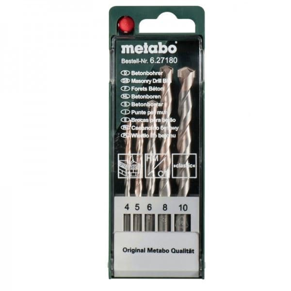 Set burgija za beton,zid,kamen 5 kom Metabo "Classic" - slika 2