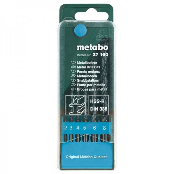 Metabo Set spiralnih burgija za čelik 6 kom 627160000 - slika 2