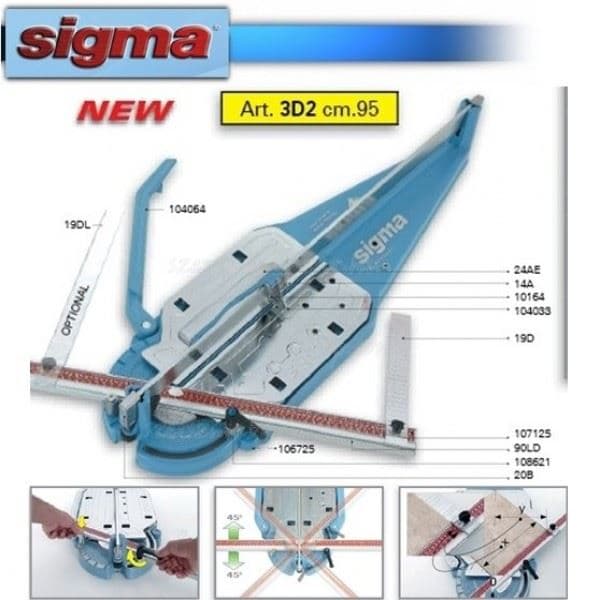 Sigma mašina za sečenje pločica - Sigma 3D2 , 95 cm - slika 4