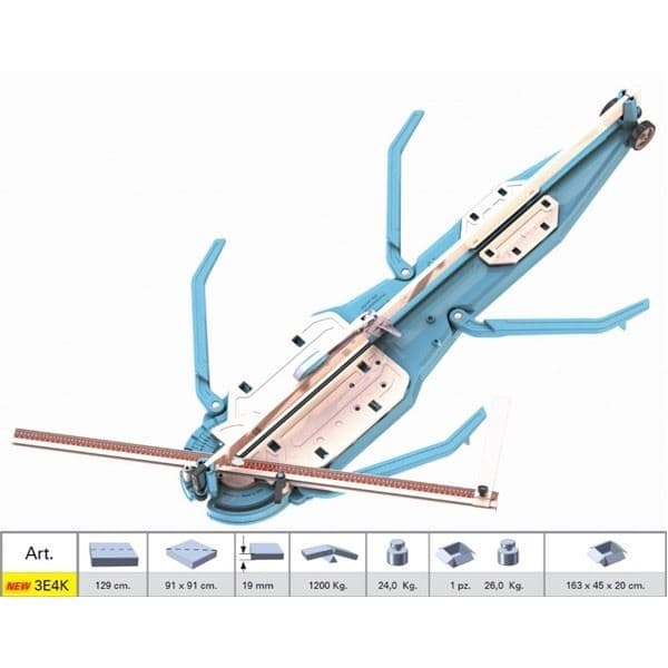 Sigma mašina za sečenje pločica, 3E4K 129 cm, Klick Klock ručica - slika 2