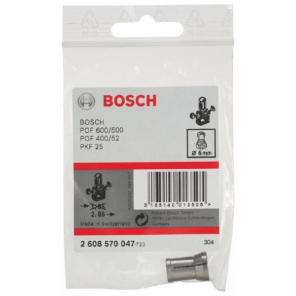 Stezna čaura bez stezne navrtke Bosch 2608570047, 6 mm - slika 2