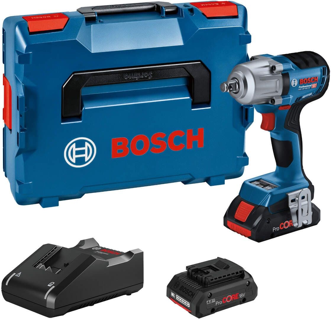 Akumulatorski udarni odvrtač Bosch GDS 18V-450 HC, 18V, 2x4,0Ah, 06019K4002