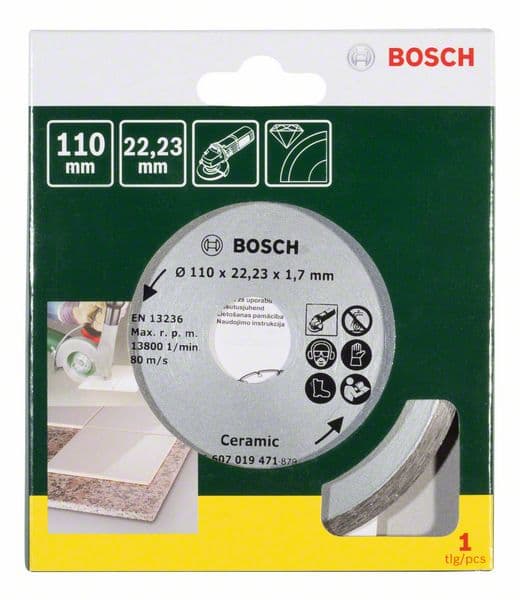 Bosch 2607019471 Dijamantska rezna ploča za pločice, Ø 110 mm - slika 2