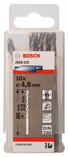Bosch 2608585884 Burgije za metal HSS-Co, DIN338