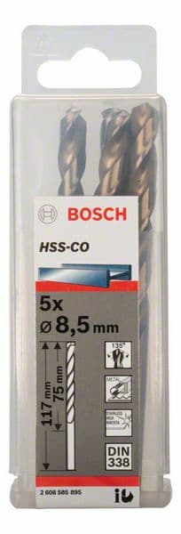 Bosch 2608585895 Burgije za metal HSS-Co, DIN338