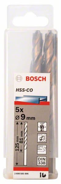 Bosch 2608585896 Burgije za metal HSS-Co, DIN338