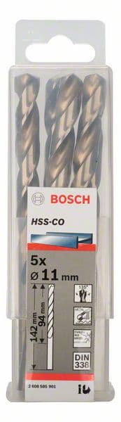 Bosch 2608585901 Burgije za metal HSS-Co, DIN338