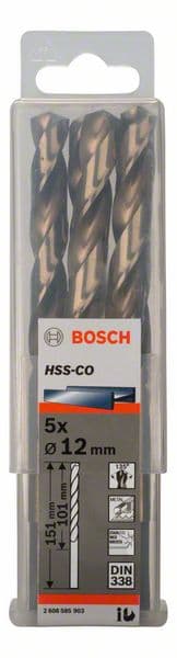 Bosch 2608585903 Burgije za metal HSS-Co, DIN338