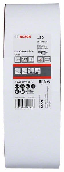 Bosch 2608607261 X440 Best for Wood and Paint brusne trake za tračne brusilice - slika 2