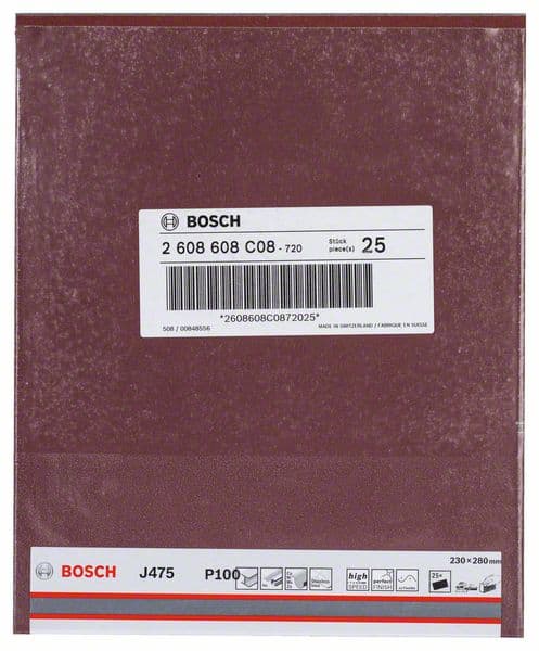Bosch 2608608C08 J475 Best for Metal brusne tkanine za ručno brušenje - slika 2