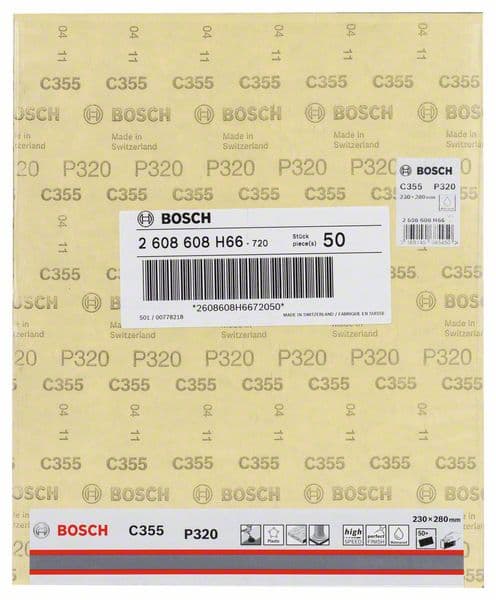 Bosch 2608608H66 C355 Brusni papiri za ručno brušenje - slika 2