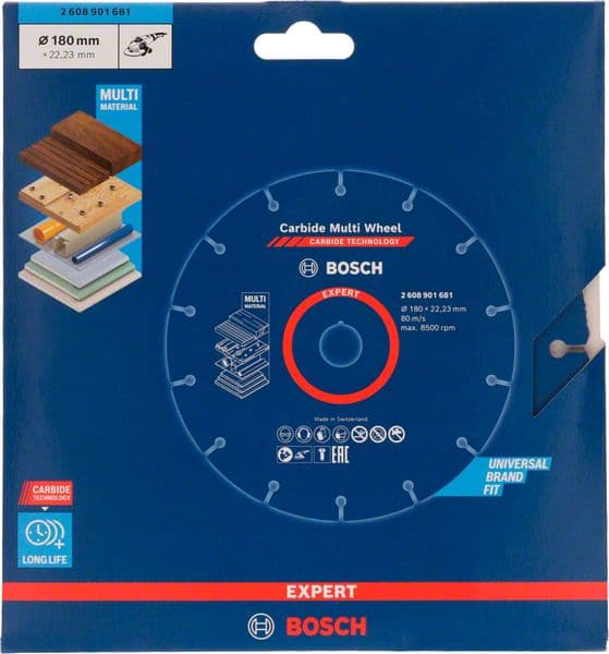 Bosch 2608901681 EXPERT Carbide Multi Wheel rezne ploče za velike ugaone brusilice - slika 2