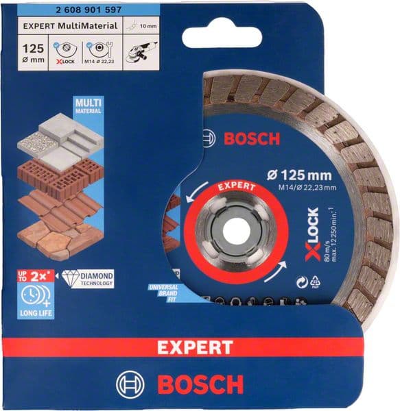 Bosch 2608901597 EXPERT MultiMaterial X-LOCK Turbo dijamantske rezne ploče - slika 2