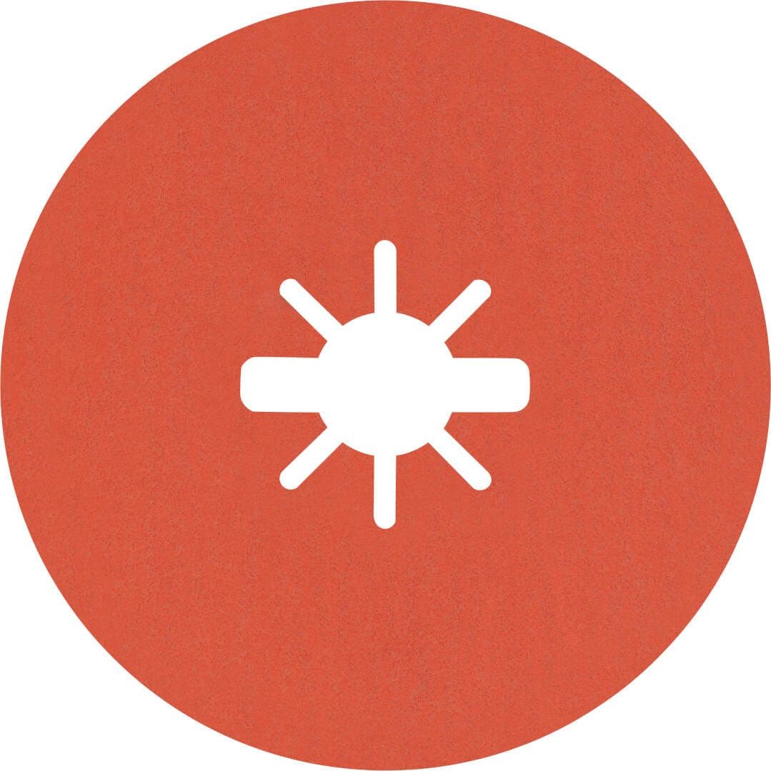 Bosch EXPERT Prisma Ceramic X-Lock fiber disk R782, za nerđajući čelik, 115mm, granulacija 60, pakovanje 5 komada, 2608621805