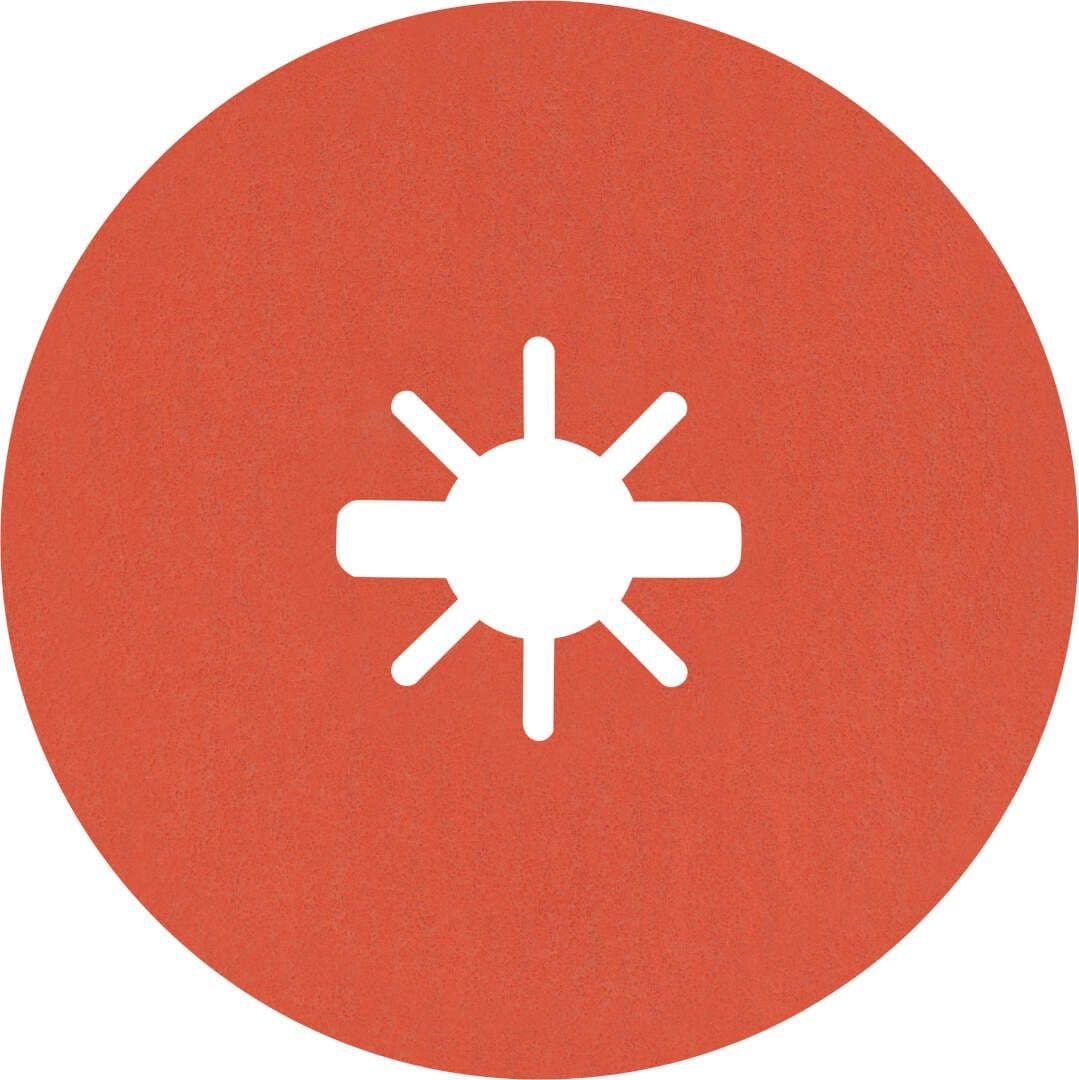 Bosch EXPERT Prisma Ceramic X-Lock fiber disk R782, za nerđajući čelik, 125mm, granulacija 120, pakovanje 5 komada, 2608621811