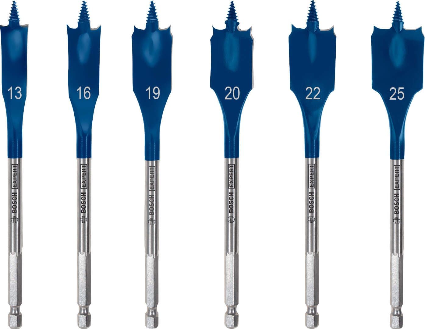 Bosch EXPERT Self Cut Speed 6-delni set pljosnatih burgija 13 / 16 / 19 / 20 / 22 / 25 x 152mm, 2608900333