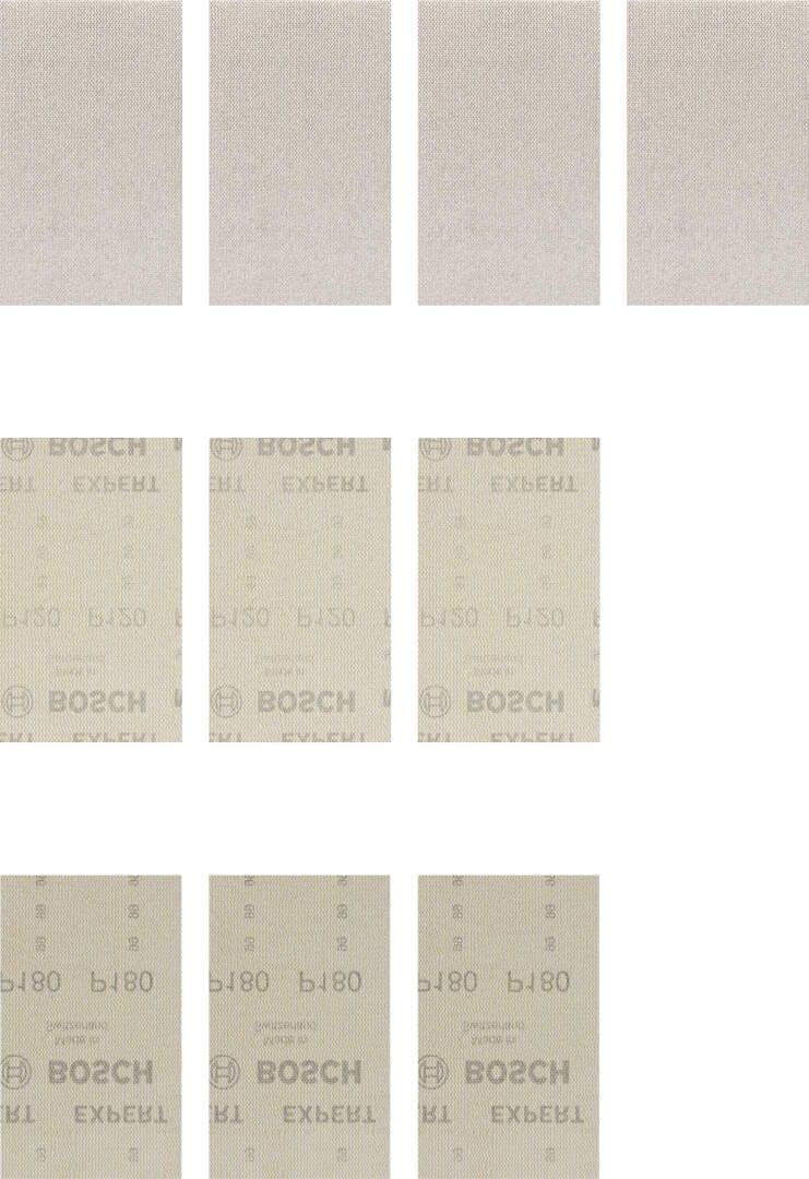 Bosch komplet EXPERT M480 brusnih mreža 80 x 133mm, granulacija 80/120/180, 10-delni, 2608901205