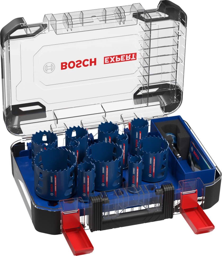 Bosch komplet EXPERT Tough Material testera za otvore od 20/22/25/32/35/40/44/51/60/68/76 mm, 14-delni set, 2608900448
