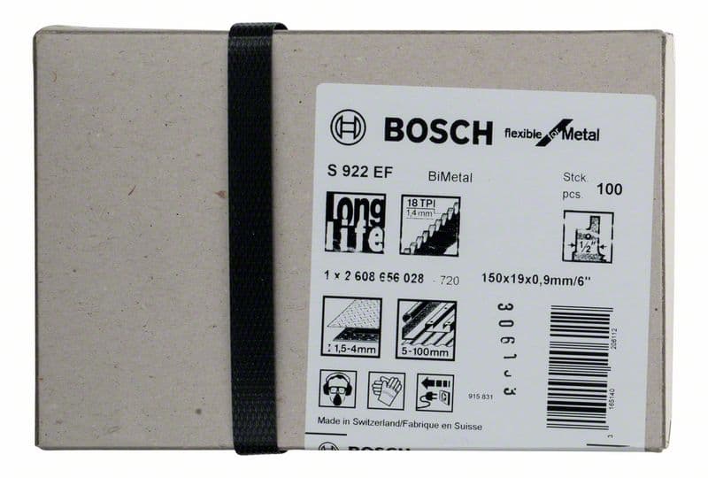 Bosch 2608656028 S 922 EF Flexible for Metal listovi univerzalne testere - slika 2