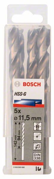 Bosch 2608595080 Burgije za metal HSS-G, DIN 338, 11.5x94x142mm, 10/1 - slika 2