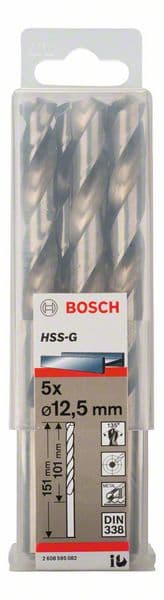 Bosch 2608595082 Burgije za metal HSS-G, DIN 338, 12.5x101x151mm, 10/1 - slika 2