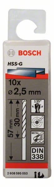 Bosch 2608595053 Burgije za metal HSS-G, DIN 338 - slika 2