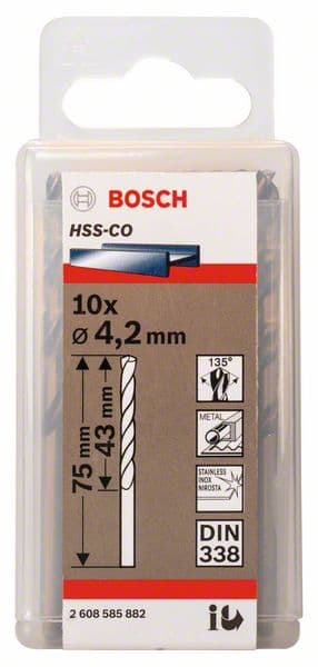 Bosch 2608585882 Burgije za metal HSS-Co, DIN338, 10/1