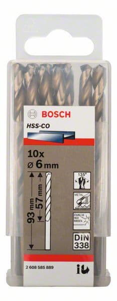 Bosch 2608585889 Burgije za metal HSS-Co, DIN338, 10/1